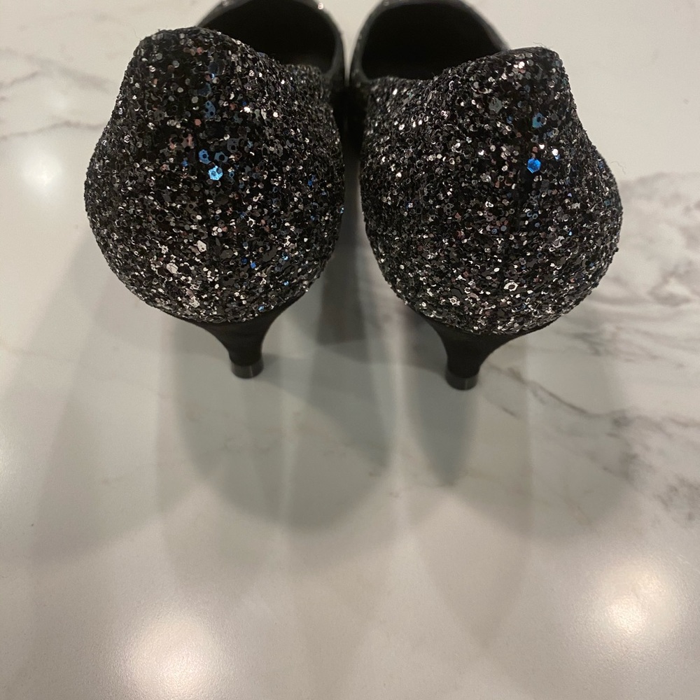 Saint Laurent Charlotte 55 Glitter Kitten Heels - Picture 3 of 8